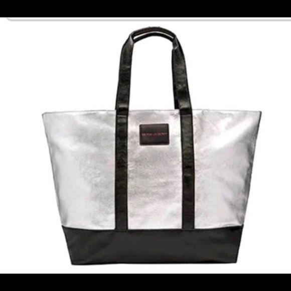 Victoria’s Secret silver tote bag NEW - Picture 2 of 2